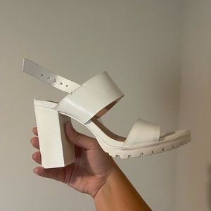 Steve Madden White Heels